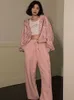 Bluzy damskie bluzy DeepTown Preppy Style różowe bluzy Lampart Print Y2K Harajuku duże z kapturem zamek błyskawiczny Przycięte uwięzione kurtka 230804