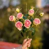 Dekorativa blommor 3st 64 cm Vintage Rose Artificial Flower Dried High-End vardagsrum och matbordsdekoration