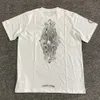 ファッションメンズラグジュアリーTシャツブランドCH TシャツデザイナーメンメンズトップスティーホースシューサンスクリットクロスプリントクラシックコットンTシャツカジュアルショートスリーブTシャツ0AWG