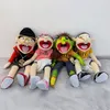 Pluszowe lalki duże Jeffy Boy Hand Puppet Children Doll Funny Party Props świąteczne lalki Plush Toys Puppet Prezent 230804