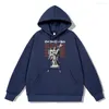 Herrtröjor staty cross street hip hop hoodie män lösa tröja huva vinter varm bomullsweatshirt tjockare tungvikt fleece