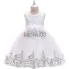 Sukienki dziewczyny 2020 Ceilii Dziewczyny Księżniczki Dzieci Formalny wieczór weselny kostium dla dziewcząt dla dzieci suknia Tiul Flower Letni sukienki x0806