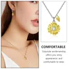 Pendant Necklaces Flower Modeling Necklace Friendship Couple For Moisennette Fashion Accessory Leaves