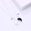 Pendentif Colliers 2 Pcs Mode Tai Chi Aimant Collier Pour Femmes Hommes Yin Yang Clavicule Chaîne BFF Amis Bijoux Accessoires Cadeaux