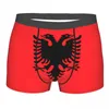 Mutande Bandiera Dell'Albania Mutandine Traspiranti Intimo Maschile Stampa Pantaloncini Boxer Slip