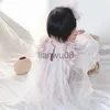 Vestidos de menina criança bebê menina fio macacão verão flor sólida vestidos de princesa para crianças algodão moda roupas infantis fantasias de meninas x0806