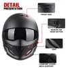 Kaski motocyklowe 2023 Scorpion Hełm Scorpion Retro Multi-Fuction Casco Street Fighter Full Face Capacete Dot