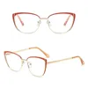 Sunglasses Metal Anti-Blue Light Glasses Women Men Oversized Square Optical Frame Eye Protection Ultra Eyeglasses Office Eyewear