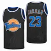 23 Michael Jor Dan Space Jam Movie Tune Squad Jersey LeBron James Shirt Taz Lola Bunny Bugs Bunny Black White Size S-XXL