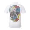 Nouveau style Phillip Plain Men T-Shirt designer PP Skull Diamond t-shirt Manches courtes Dollar Ours brun Marque Revers haute qualité Skulls Paris T-Shirt PP polo pp9021