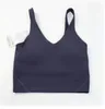 lu-1u tank womens Classic Popular Fitness Bra Butter Soft Women Sport Tank Gym Crop Yoga Vest Beauty Back Shockproof With Removable Chest Pad wholesale yoga clothes