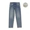 Men's Jeans 2023 Spring Winter 14 Oz Comfortable Tapered Lycra Elastic Denim Trousers Plus Size Fleece Brand Pants