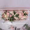 Dekorativa blommor Anpassade 100 cm väg Artificial Row Wedding Decor Wall Arched Door Shop Flower Window Supplies