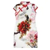 Girl Dresses Shanghai Story Summer Chinese Kid Child Cotton Flower Cheongsam Dress Girls Qipao Girl's Costume