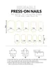 False Nails Short Square Head French Gold Rim Removable Wear Nail Art