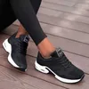 Kleid Schuhe Laufschuhe Damen Atmungsaktive Freizeitschuhe Outdoor Leichte Sportschuhe Casual Walking Plattform Damen Sneakers Schwarz 2021 J230806