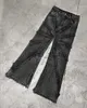 Jeans masculinos fazer velho y2k punk calças oversize preto jeans homens roupas aranha web costa oeste carga solta y 2k vintage masculino largo j230806