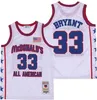 8/33 Bryant McDonalds All American Basketball Jersey Blue White Size S-XXL