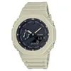 Unisex Sports Digital Quartz Watch 2100 Originele schok Watch Volledige functie LED Automatische handlicht World Time Oak -serie