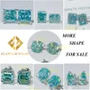 Jewelry Making Supplies Outlet Sterling Silver 925 Fine Jewellery Blue Moissanite Hip Hop Earring