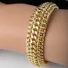 Ensembles de bijoux de mariage ensoleillé classique Dubai chaînes africaines large collier Bracelet pour femmes homme décontracté vêtements quotidiens cadeaux fête 230804