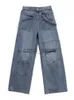 Jeans da uomo HOUZHOU Baggy Cargo Jeans Uomo Denim Pantaloni a gamba larga Uomo Oversize Casual Streetwear Hip Hop Tasca con cerniera Safari Style J230806