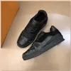Män rörelse casual skor äkta läder snörning tryckning mode klassiska sport löpskor sneakers figurer tryckt svart blå brun storlek 38-46