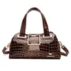 HBP Luxury Designer Dembag Brand Brand Bard Sags для женщин 2023 Новые патентные патентные кожаные сумки с крокодилом.