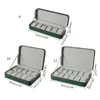 Watch Boxes Green Box Cases 6/10/12 Slot Portable Travel Zipper Bag Collector