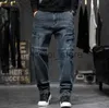 Jeans pour hommes Loose Big Size Jeans pour hommes Hiphop Baggy Denim Pants Loisirs Vêtements pour hommes Fatify Cargo Pants Plus Size 42 Mens Bottoms J230806