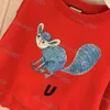 Çocuk Hoodie Sweater T-Shirts Tees Tees Mektubu Sevimli Teatin Tee Bebek Teen Giyim Sonbahar Uzun Kollu Kız Çok Renkli Üstler Çocuk Giyim Kısa Kollu Lüks 2023