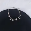 Bracelets de cheville Style bohème multicouche rose perle enfants cheville en acier inoxydable 2023 mode couleur Bracelet à breloques bijoux cadeau