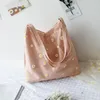 Evening Bags Mini Shoulder For Women's Female Shopper Bag Niche Designers Handbag Cute Embroidery With Daisies Small Canvas Tote