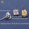 Zuanfa Jewelry Princess Cut Cut High Quality Moissaniteダイヤモンド925スターリングシルバースクリューバックスタッドヒップホップイヤリング