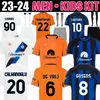 23 24 Lukaku Soccer Jersey Barella Dzeko Lautaro Vidal J. Correa 2023 2024 Football Shirt Calhanoglu Gagliardini Men Kit 3rd Kids Equpment Dimarco