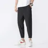 Calça Masculina Masculina Jogger 2023 Verão Harém Mens Vintage Calças Masculinas Streetwear Estilo Roupas Casuais Drop