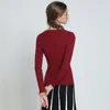 Maglioni da donna 2023 Pullover autunno e inverno Canottiera a maniche lunghe Girocollo Maglione sottile tinta unita