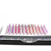 Ложные ресники блеск am shape spikes false Lashes Индивидуальные наращивания ресниц смешивают цветные блестки, предназначенные для фанатов, для праздничного макияжа x0806