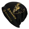 Berretti Binance Bnb Crypto Coin Bonnet Cappelli Cappello lavorato a maglia Autunno Inverno All'aperto Skullies Berretti Per uomo Per donna Adulto Caldo Doppio uso Berretto