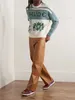 2023SS Jacquard SWEATER MĘŻCZYZNA Kobiety Najlepsza jakość swobodne bluzy T230806