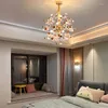 Lampadari Modern Dandelion LED Lampadario Fashion Branch Lampada Decorazione Firefly Soffitto Cristallo Colorato