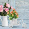 装飾花ウェディングブーケ装飾シミュレーションフラワーボンサイ人工桃偽の花の飾り