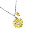 Pendant Necklaces Flower Modeling Necklace Friendship Couple For Moisennette Fashion Accessory Leaves