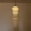 Lámparas colgantes Luces de tela blanca Moderno chino nórdico Sala de estar Restaurante Estudio de té Iluminación colgante japonesa