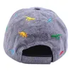 Caps Hats Embroidery Dinosaur Cap For Boys Toddler Summer Sun Protect Baby Hat Kids Baseball Cap Cartoon Baby Boys Sun Truck Hat Cotton x0806