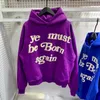 Nieuwe Blauw Groen Bruin CPFM. XYZ Hoodie Mannen Vrouwen Hoge Kwaliteit 3D Foam Ye Moet Opnieuw Geboren Sweatshirts Print Tag T230806