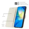 Marmurowa skórzana portfel dla iPhone 15 Pro Max plus Samsung S23 Fe Ultra A25 M14 A24 A04E A34 A54 Granite Quartz Stone Card Slot Uchwyt Przewrotka Pasek na ramię