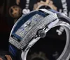 新しいスタイルFrenck Classic Full Diamond Series Luxury Designer Watch Advanced Mens Watchesフル機能Quarz Chronograph Watch