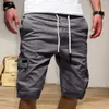 Shorts masculino moda verão cintura média versátil perna larga adolescente casual praia moletom curto