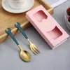 Учебные посуды наборы 1 набор десертов Scoop Complive Grip Anti-Rust Creative Mykebling Heanless Steal Spoon Spoon Home Supply